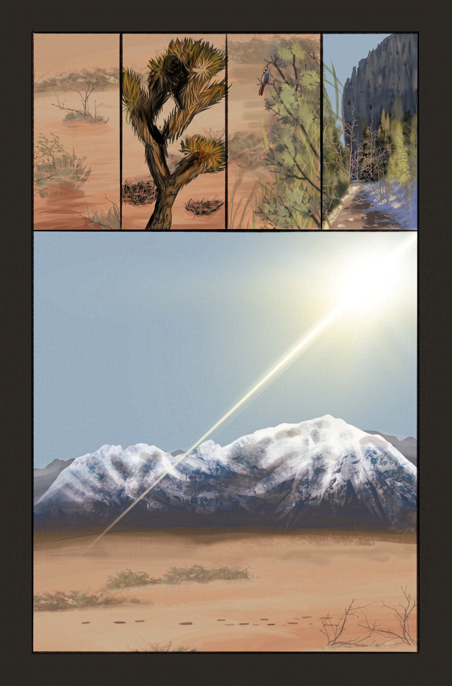 Landscapes inspired by Mount Charleston!