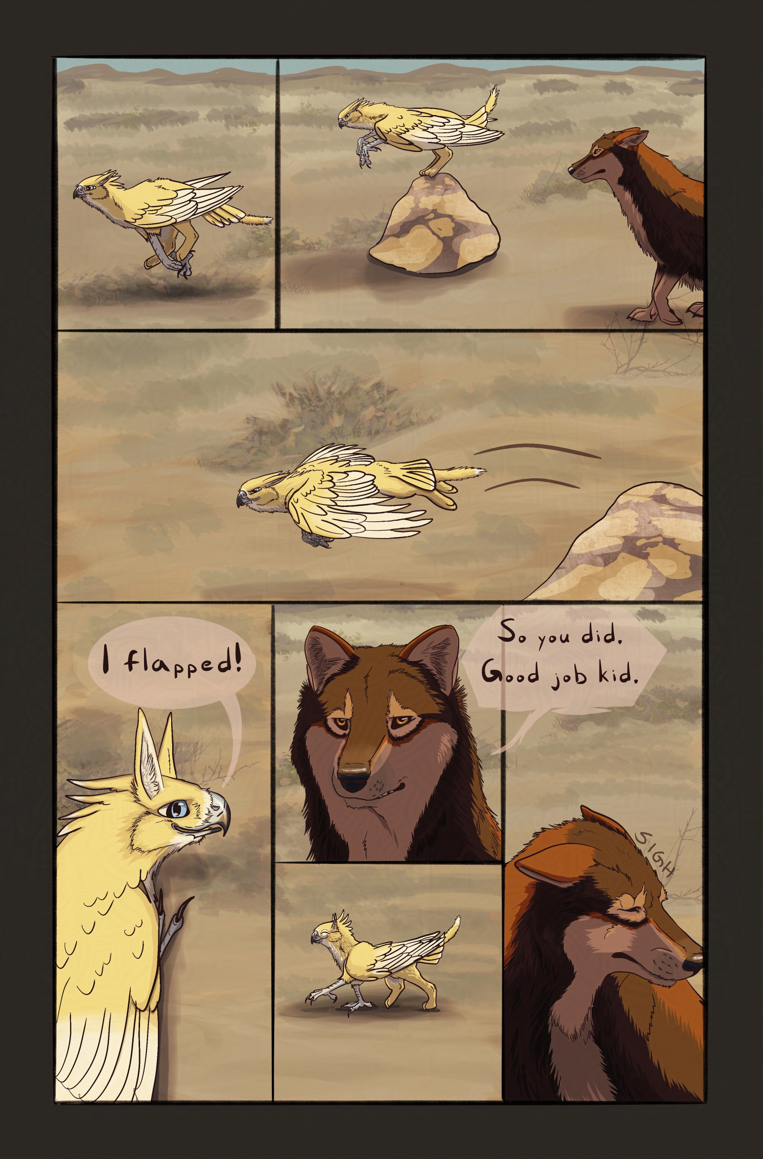 He's really starting to care. Oops